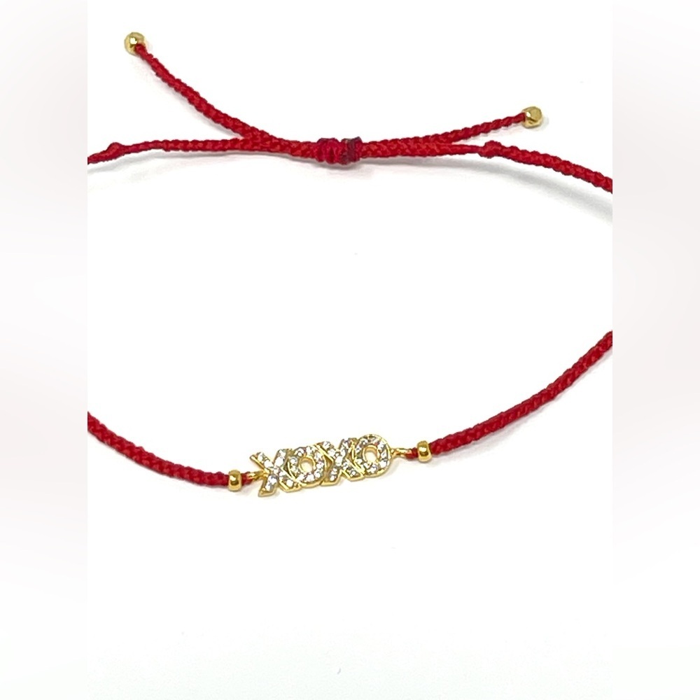 New Anthropologie Mystical Cord Tie Bracelet Red Valentine - Picture 5 of 6